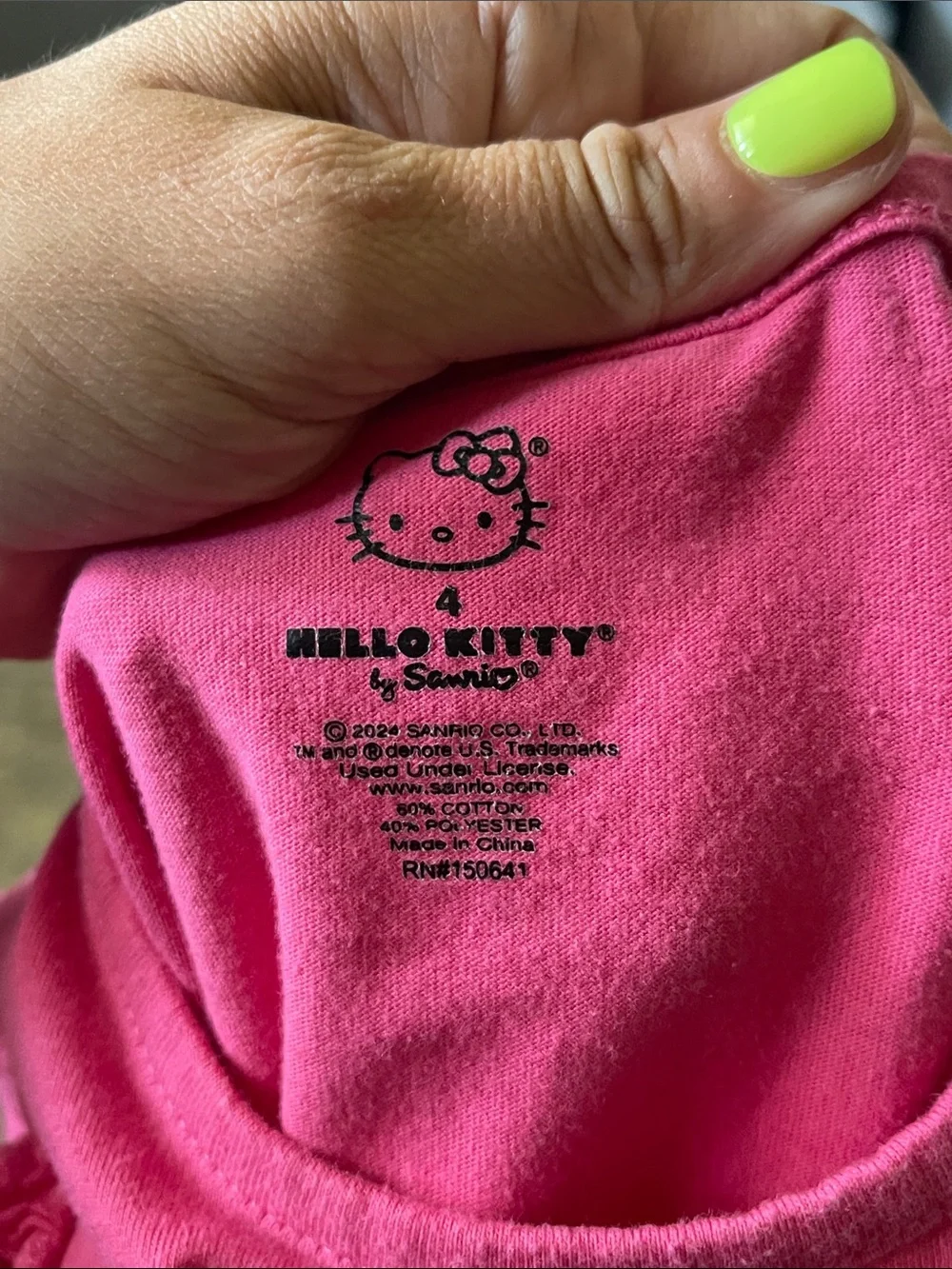 Girls Hello Kitty shirt